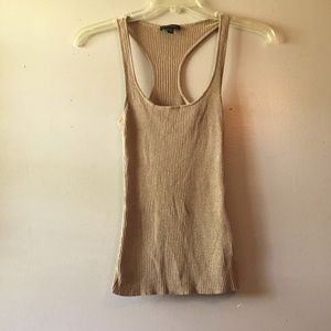 COPY - Bebe Sparkling Ribbed Racer Back Tank Top